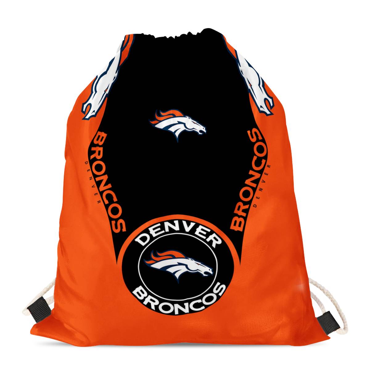 Denver Broncos Drawstring Backpack sack / Gym bag 18